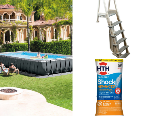 Summertime essentials…pool days cover photo collage