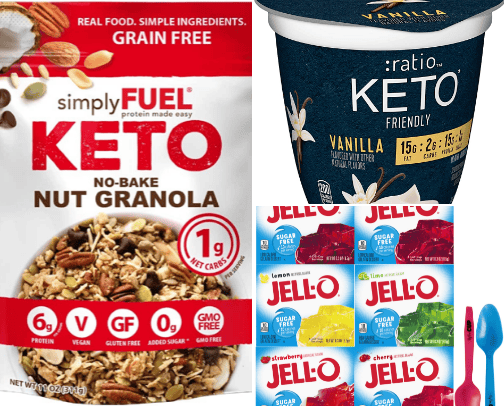 Keto friendly snacks cover photo collage
