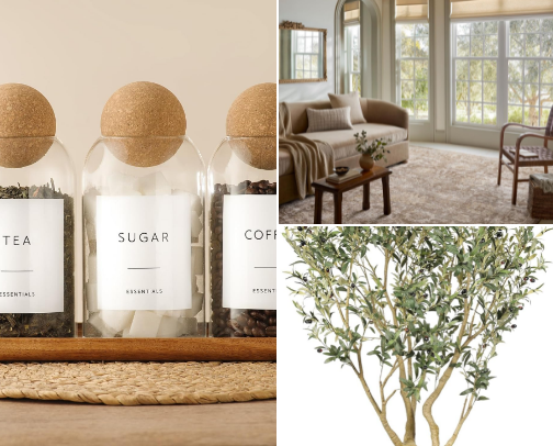 Beautifully Organized: Stylish Home Decor & Organizational Essentials cover photo collage