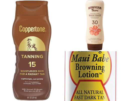 Tan Routine and Products cover photo collage
