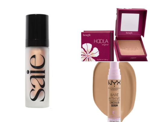 my fav products for a glowy base cover photo collage