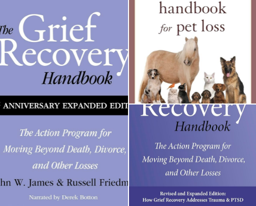 The Grief Recovery Handbook, 20th Anniversary Expanded Edition: The Action Program for Moving Beyond Death, Divorce, and Other Losses - Reclaim Your Happiness and Life Companions cover photo collage