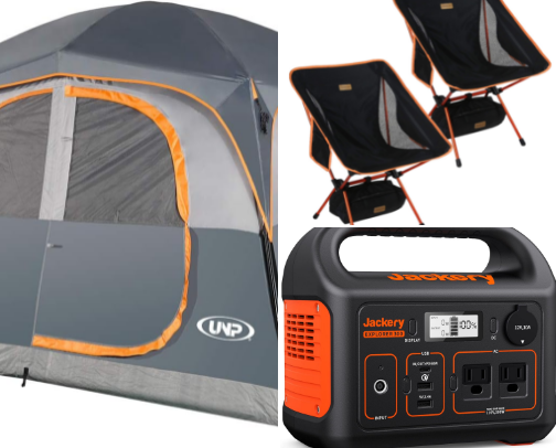 Camping as a Solo mom cover photo collage