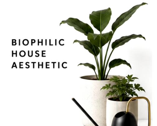 Biophilic Home Aesthetic cover photo collage