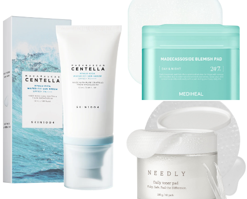 Korean skincare cover photo collage