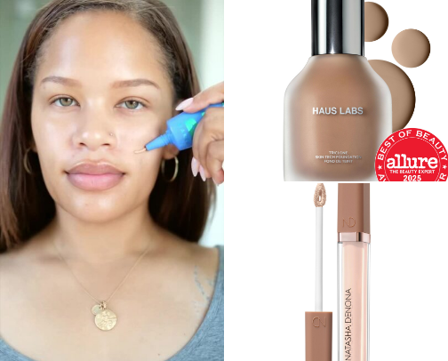 Updated make up bag essentials ! cover photo collage