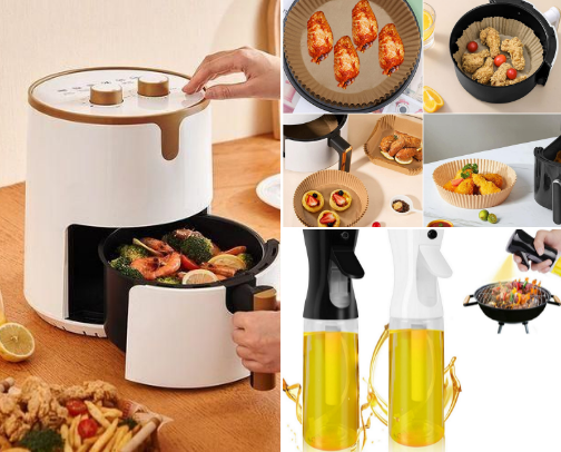Air Fryer essentials cover photo collage