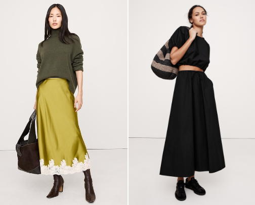 Chic skirts cover photo collage