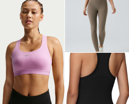 Gym clothes cover photo collage