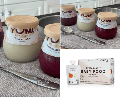 Baby food cover photo collage