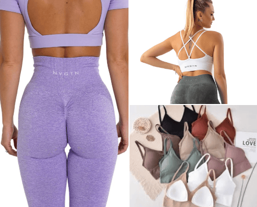 affordable gym clothes cover photo collage