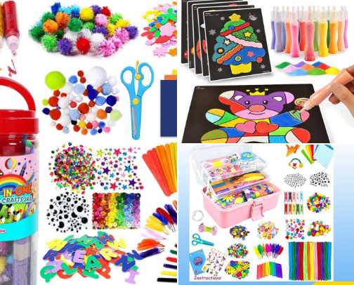 Arts Set Crafts for Kids cover photo collage