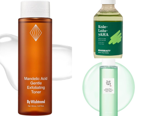 Gentle AHA, BHA & PHA Exfoliants That Won’t Ruin Your Skin Barrier cover photo collage