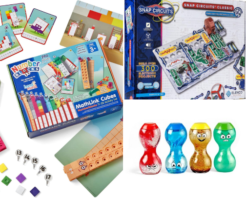Educational toys cover photo collage