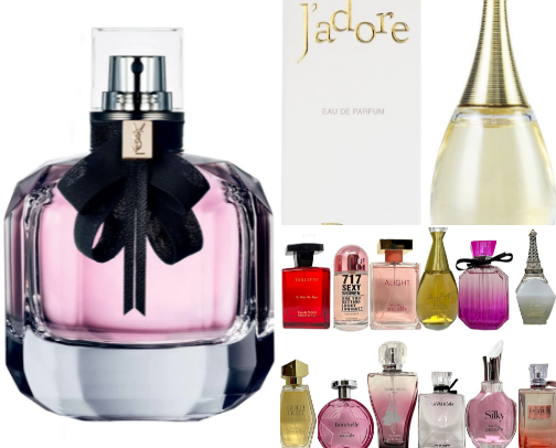 Declared Perfume List cover photo collage