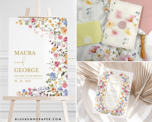 Whimsical Wildflower Wedding 🌸 cover photo collage