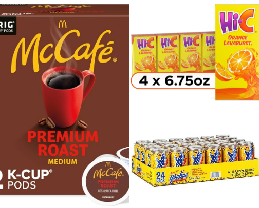 Must-Have Drinks & Hydration Favorites | Coffee, Soda, Energy & More cover photo collage