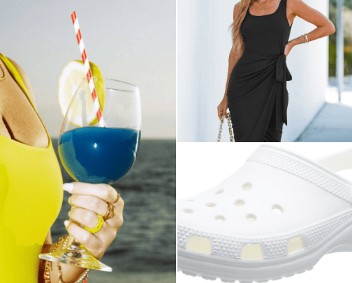 Beach essentials cover photo collage