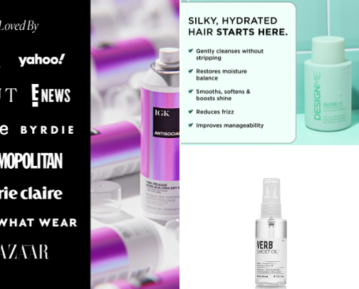 My Favorite Hair Products cover photo collage