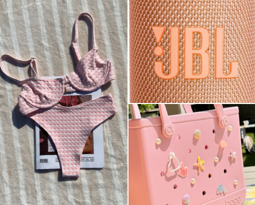 Summertime Essentials ☀️🕶️👙 cover photo collage