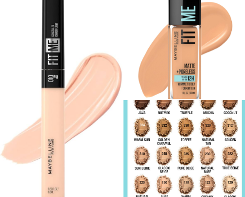 drugstore makeup cover photo collage