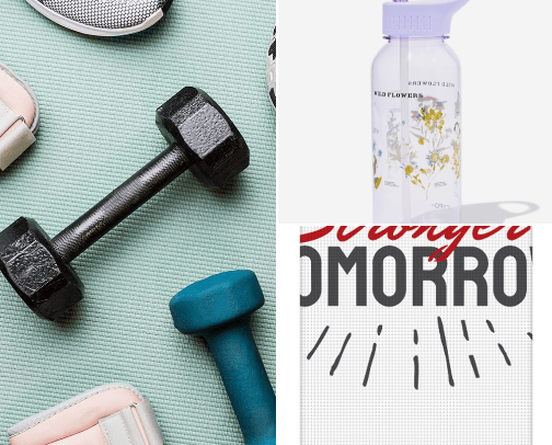 Fitness is key cover photo collage