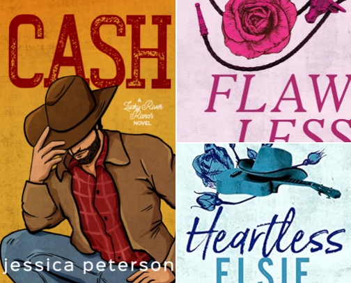 Read Free - Cash (Standard Edition): A Grumpy Sunshine Cowboy Romance (Lucky River Ranch, 1) companions cover photo collage