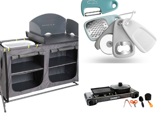Affordable and helpful camping items for your next trip! cover photo collage
