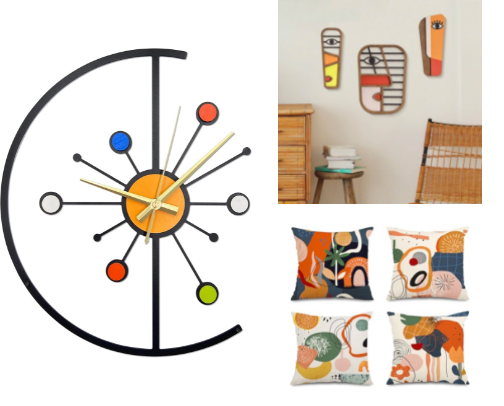 Back-in-Time on a Budget – Retro Mid‑Century Home Decor cover photo collage