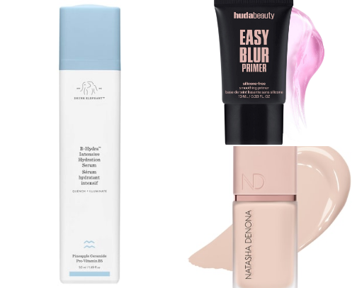 Clean girl make up cover photo collage