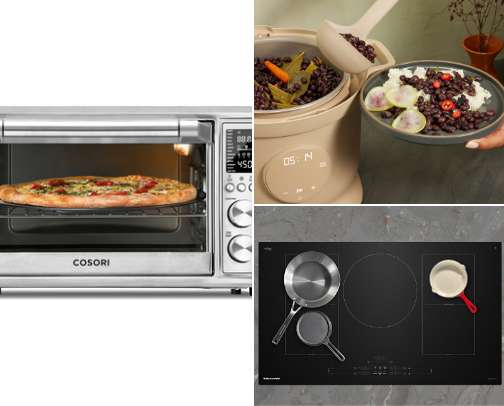 Smart Pressure cooker that replaces multiple appliances and speeds up everyday meals. cover photo collage