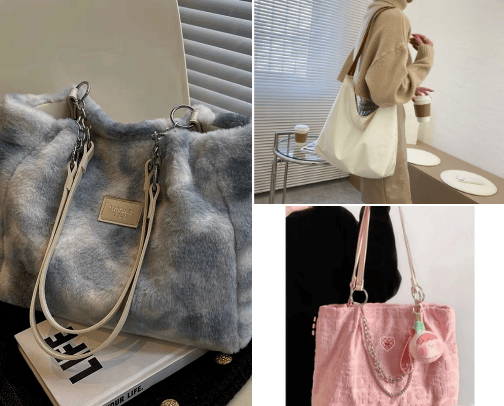Rekomendasi cute tas totebag aesthetic cover photo collage