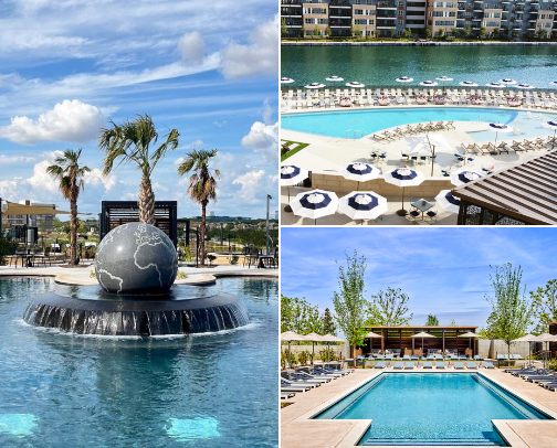 Best pools in DFW to get a Day Pass or Cabana🏝️🍉☀️ cover photo collage