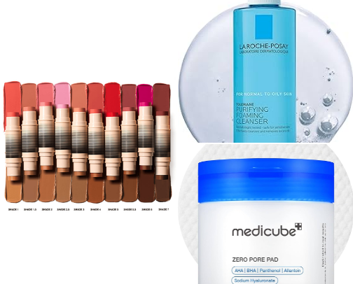 My favorite beauty recs cover photo collage