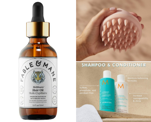 Hair Products that made my Hair Grow faster cover photo collage