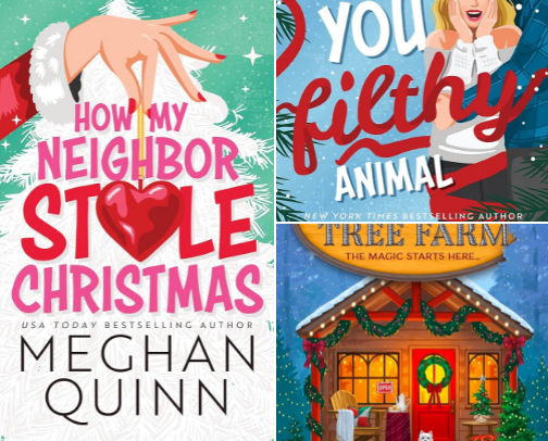 Snowy Nights & Storybook Delights (Christmas Time TBR) cover photo collage