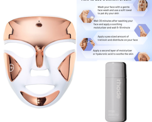 skin care for acne prone / scarring cover photo collage