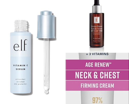 Skin Care items cover photo collage