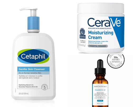 Dermatology Provider Beauty/Skincare Recs cover photo collage