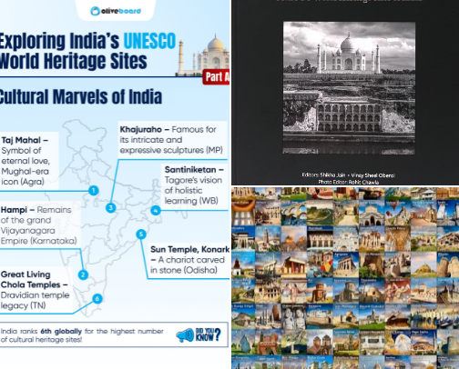 Read Now - India: UNESCO World Heritage Sites inspiration for travelers and learners cover photo collage