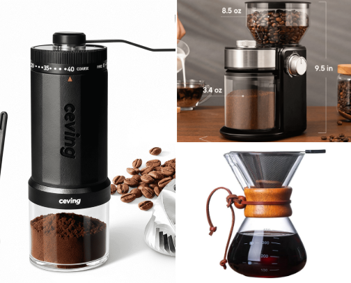 Essential Coffee gadgets for all coffee lovers cover photo collage