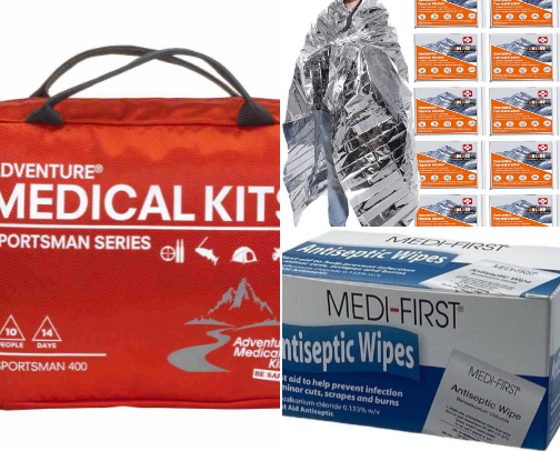 Camping Safety Must - Haves for Summer Trips 🏕️🛟🔥(First Aid, Fire Safety, Water Safety & Emergency Gear) cover photo collage