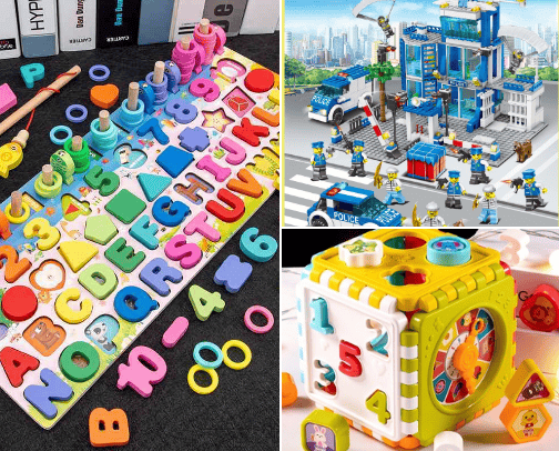 Toys for my kids cover photo collage