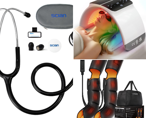 Medical devices cover photo collage