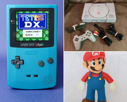 Old School Console Gems & Collectables cover photo collage