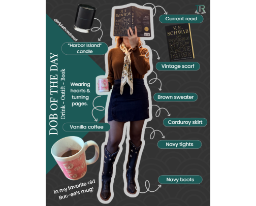 Drink Outfit Book (+Candle): Casual Date Night cover photo collage