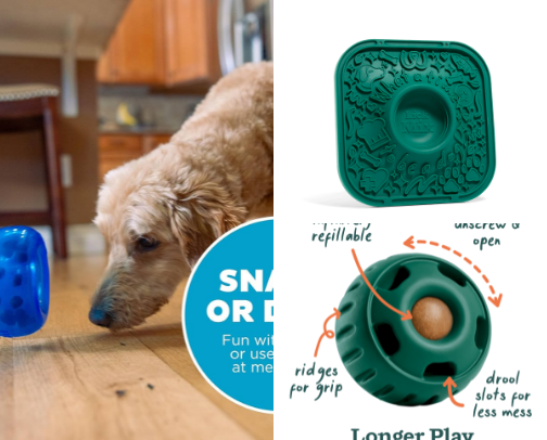 Enrichment we love for smart dogs! cover photo collage