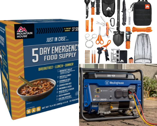Survival kit essentials cover photo collage