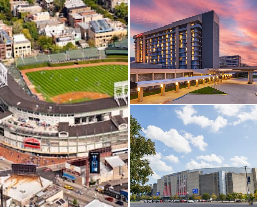 Hotels Near Concert Venues in Chicago,IL cover photo collage