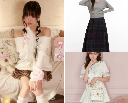 Shoujo outfits 𐙚˙⋆.˚ ᡣ𐭩 cover photo collage